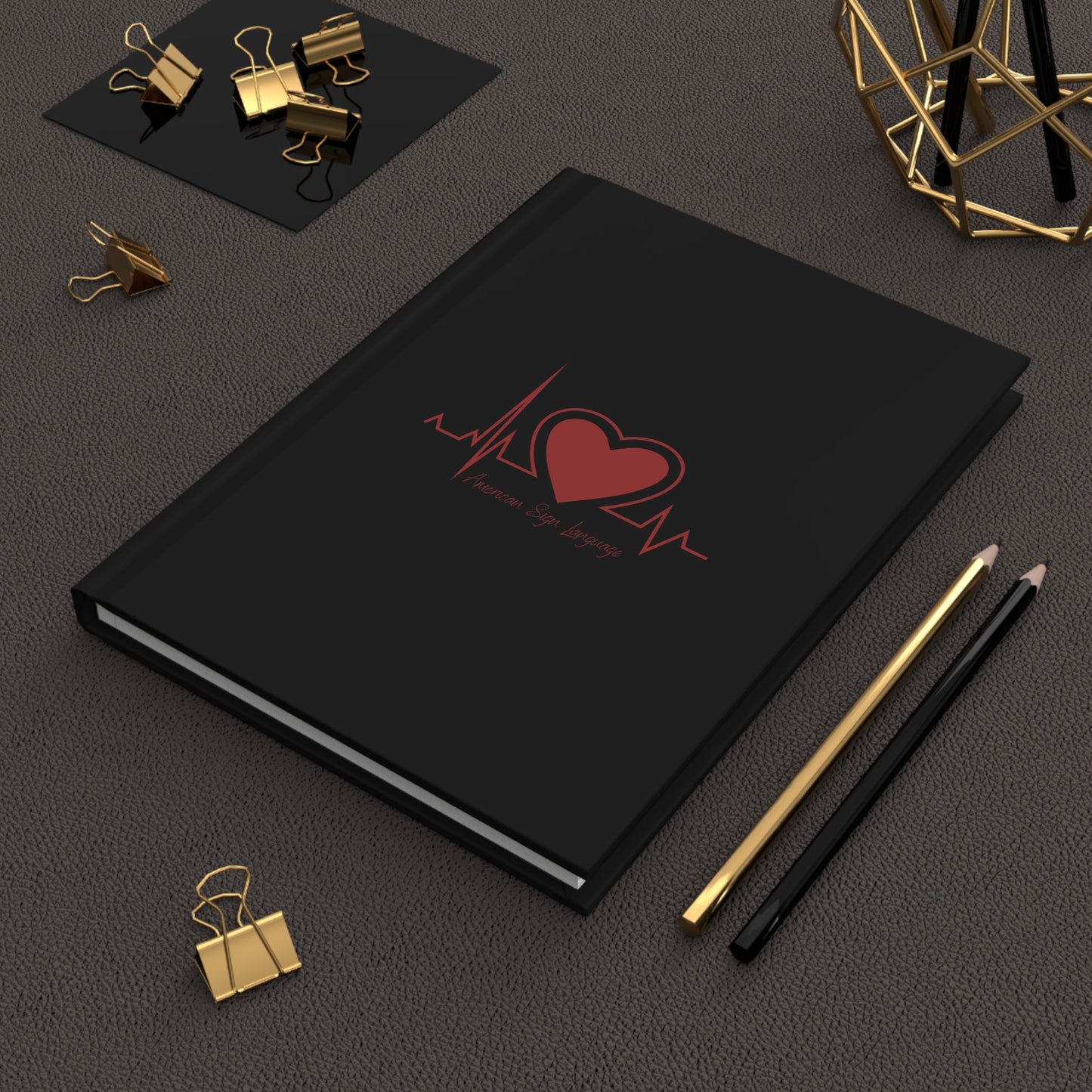 Heartbeat ASL Journal | Hardcover Journal Matte