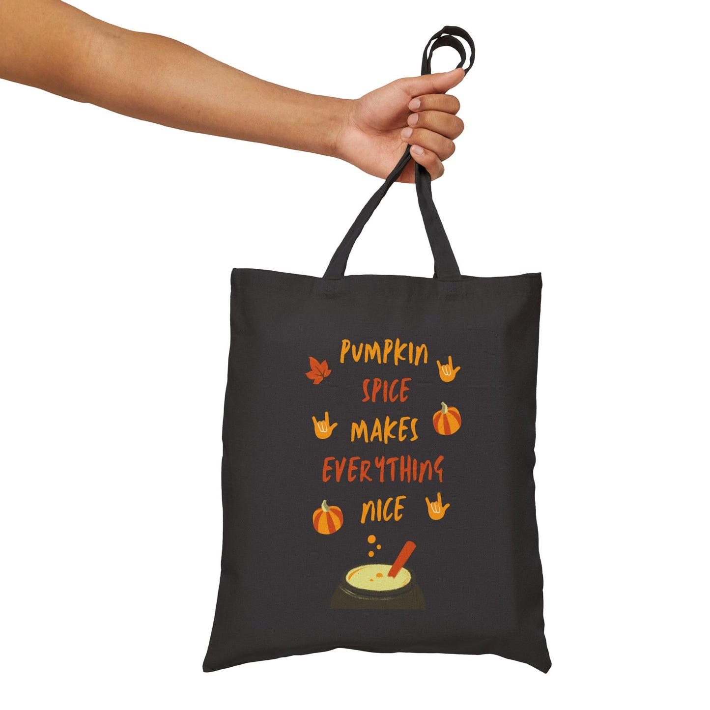 Pumpkin Spice | Cotton Canvas Tote Bag