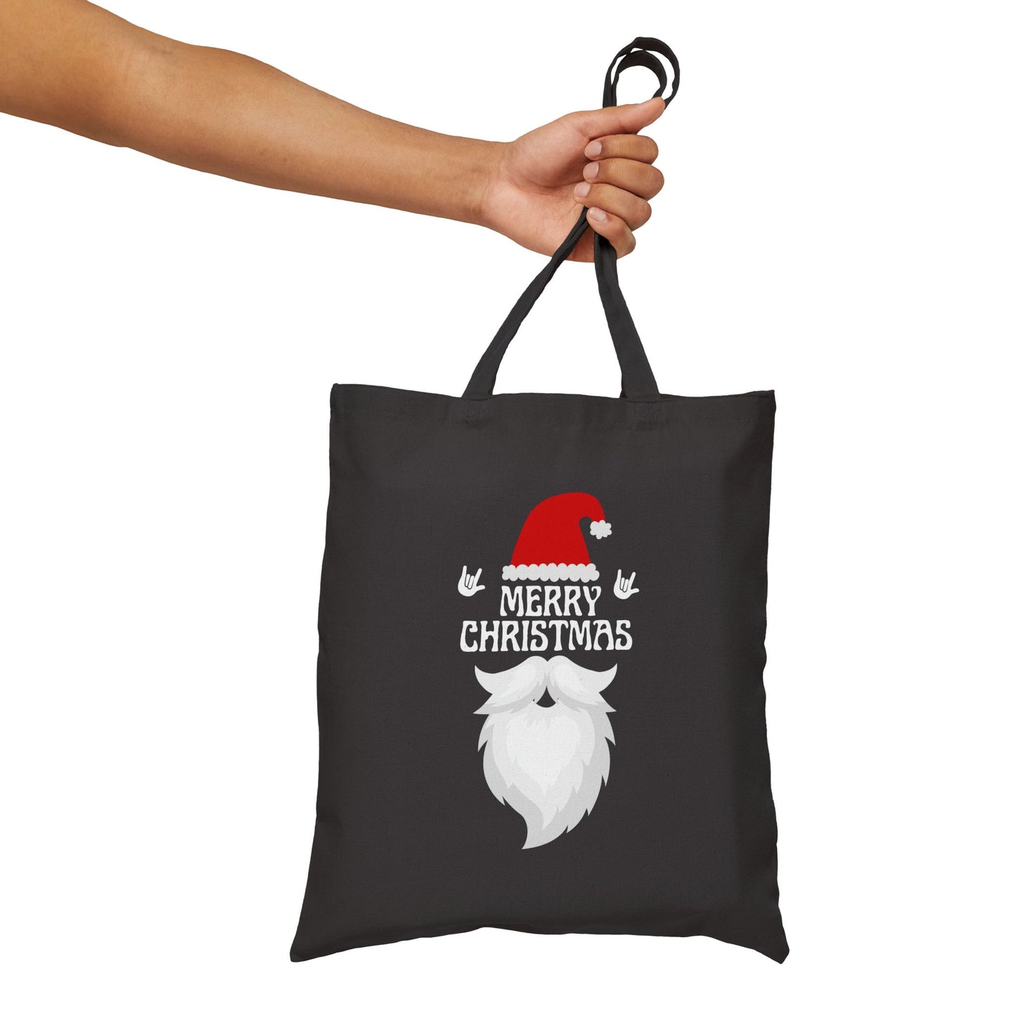 Merry Christmas Santa | Cotton Canvas Tote Bag