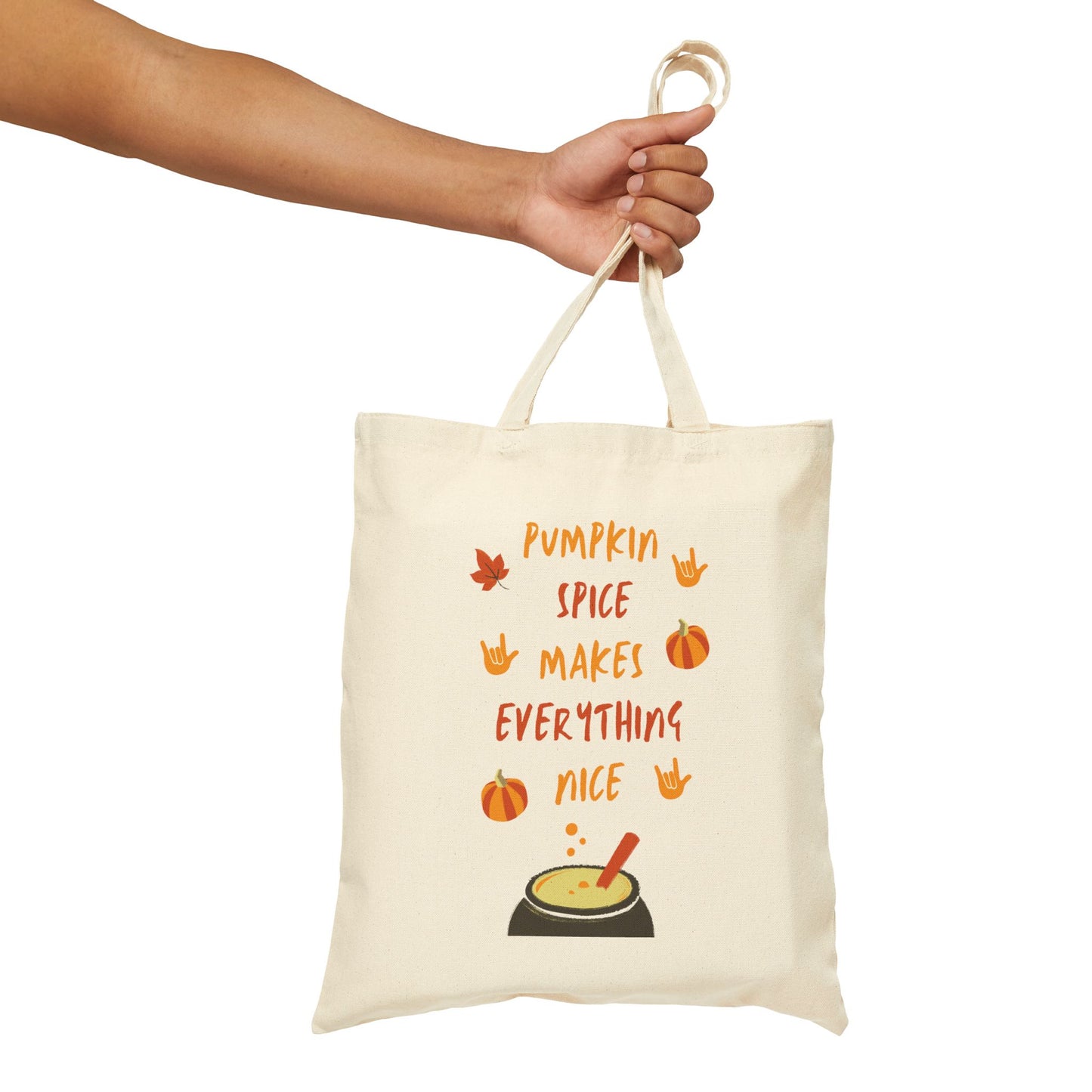 Pumpkin Spice | Cotton Canvas Tote Bag