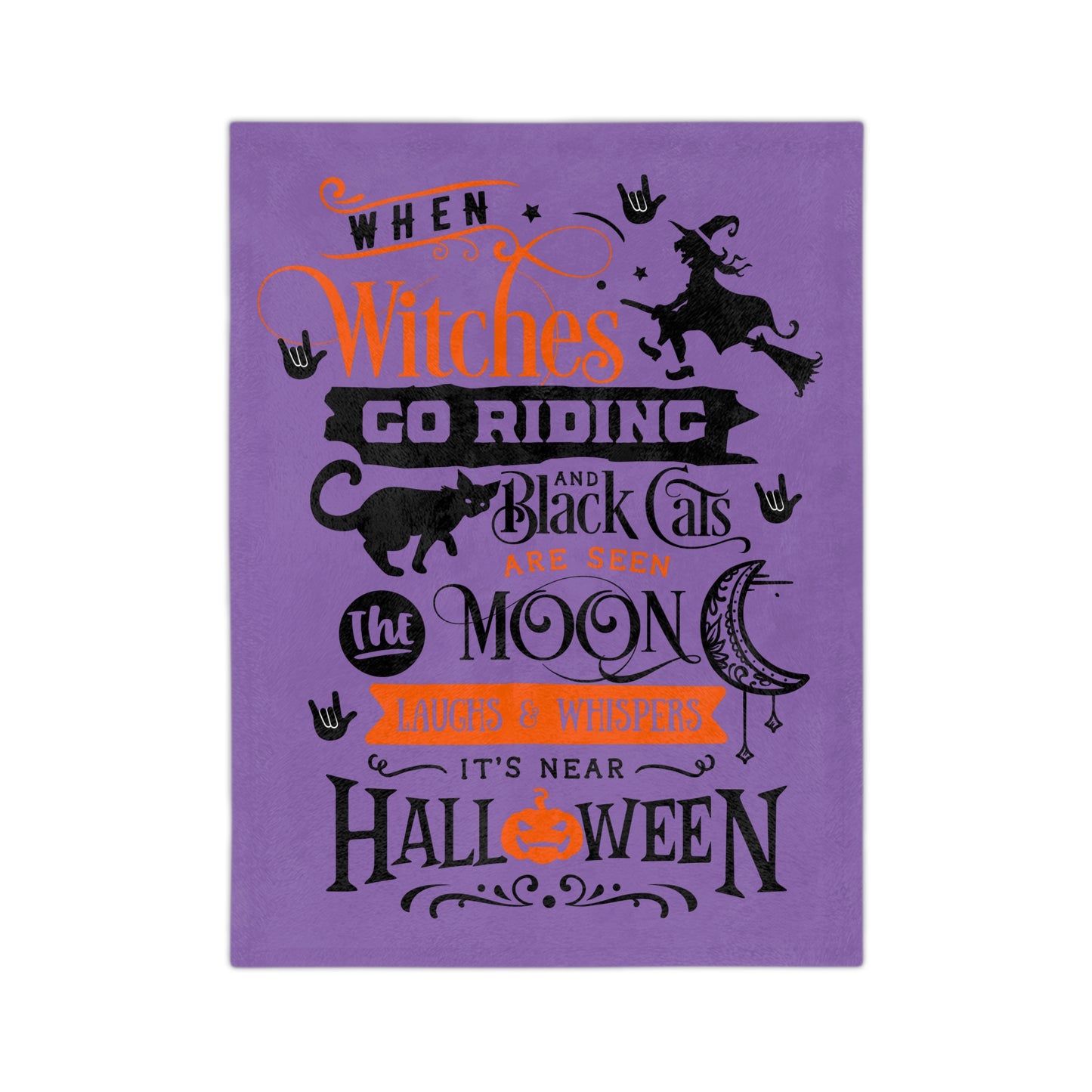 When the Witches... | Velveteen Microfiber Blanket