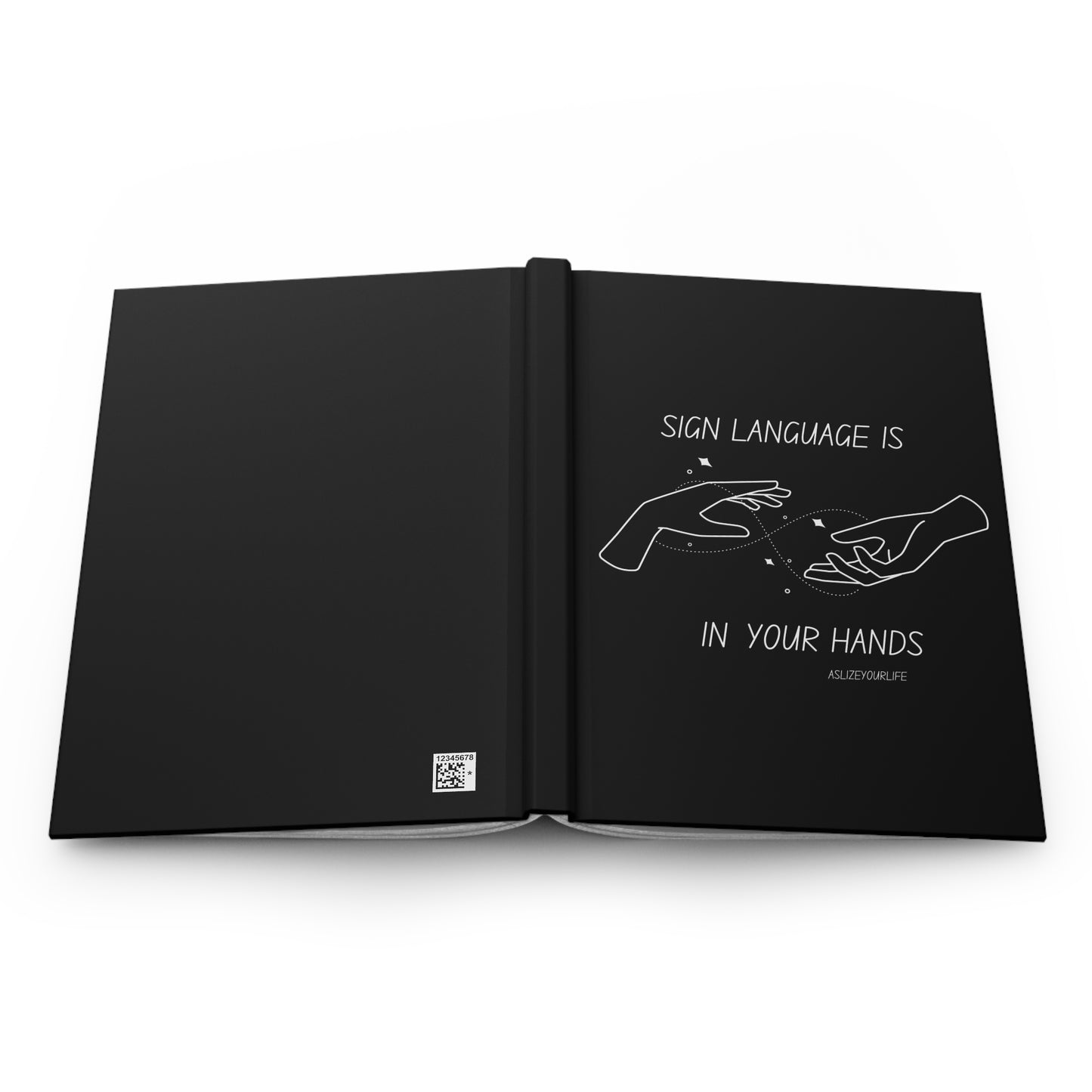 Sign Language is in your hands | Hardcover Journal Matte