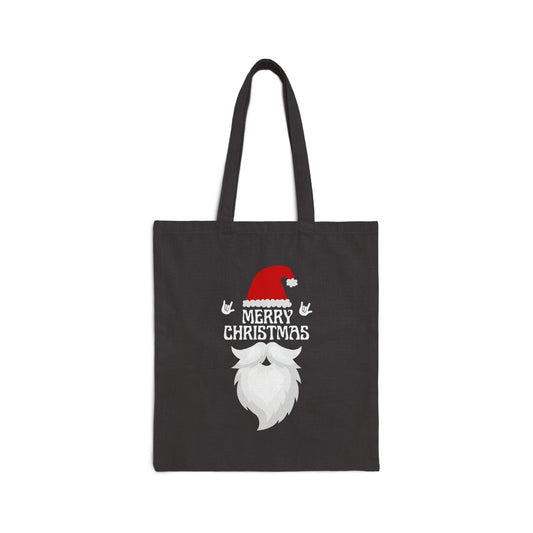 Merry Christmas Santa | Cotton Canvas Tote Bag