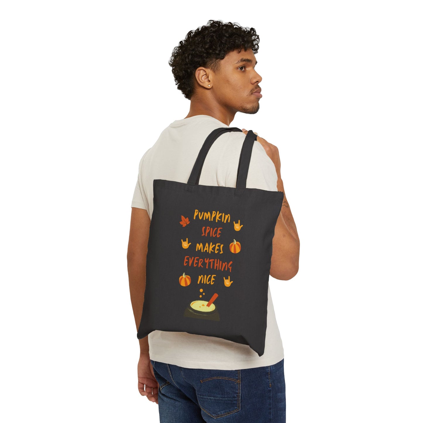 Pumpkin Spice | Cotton Canvas Tote Bag