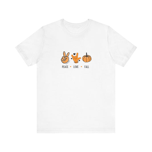 Peace + Love (ASL) + Fall | Unisex T-shirt