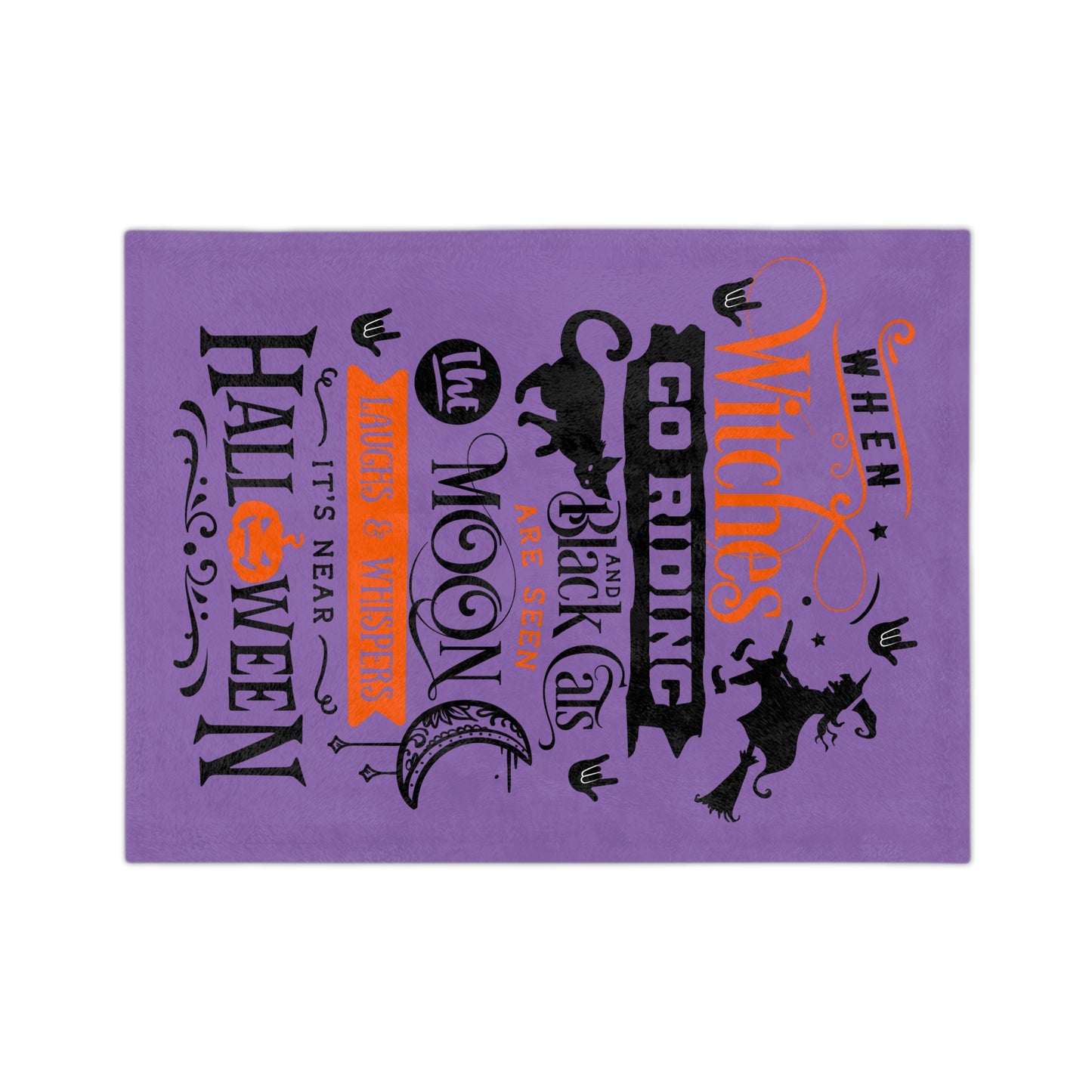 When the Witches... | Velveteen Microfiber Blanket