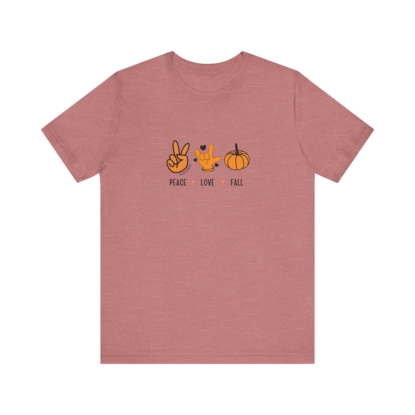 Peace + Love (ASL) + Fall | Unisex T-shirt