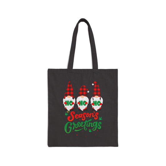 Seasons Greetings | Cotton Canvas Tote Bag