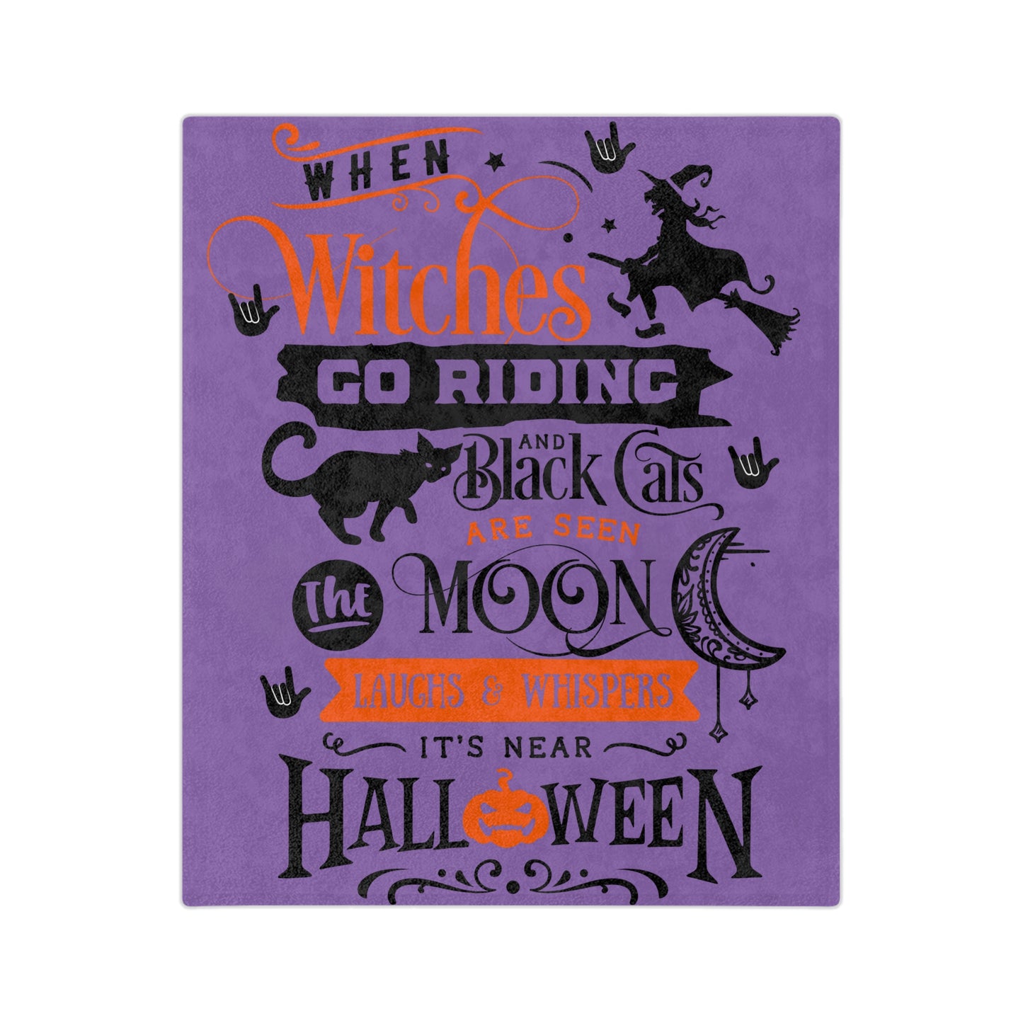 When the Witches... | Velveteen Microfiber Blanket