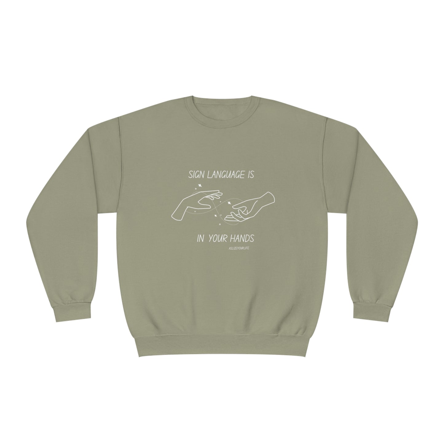 Sign Language is in your hands | Unisex NuBlend® Crewneck Sweatshirt