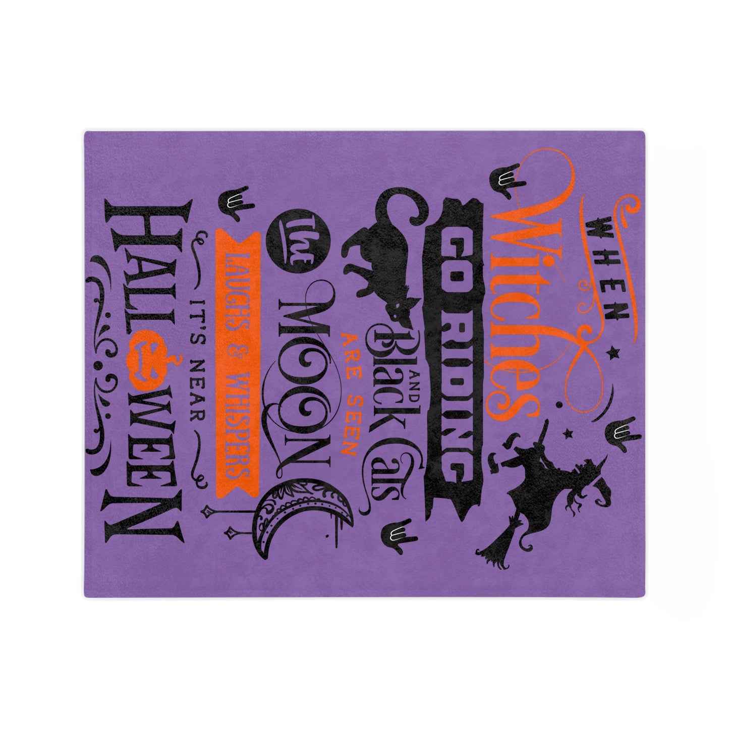 When the Witches... | Velveteen Microfiber Blanket