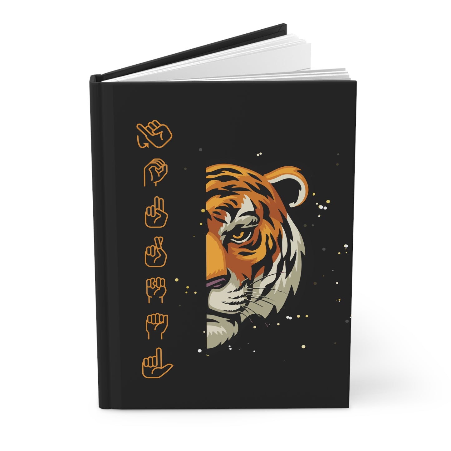 Tiger finger-spell Journal | Hardcover Journal Matte