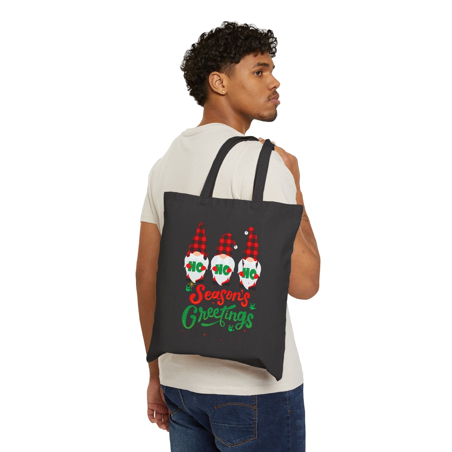 Seasons Greetings | Cotton Canvas Tote Bag