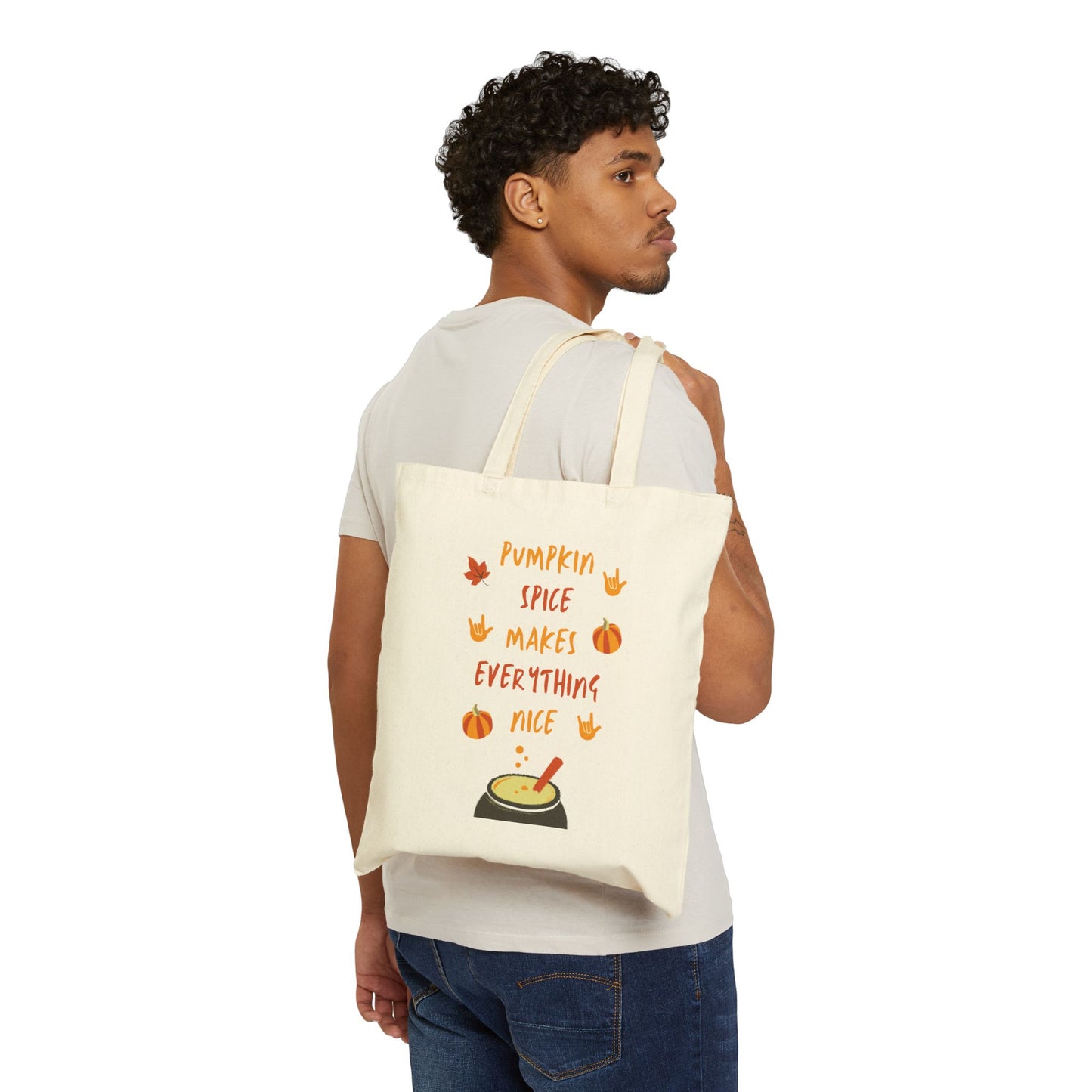 Pumpkin Spice | Cotton Canvas Tote Bag