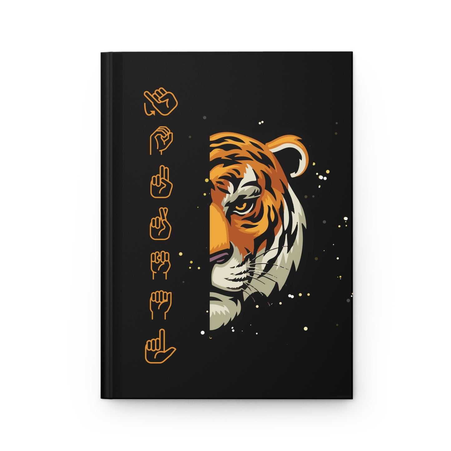 Tiger finger-spell Journal | Hardcover Journal Matte